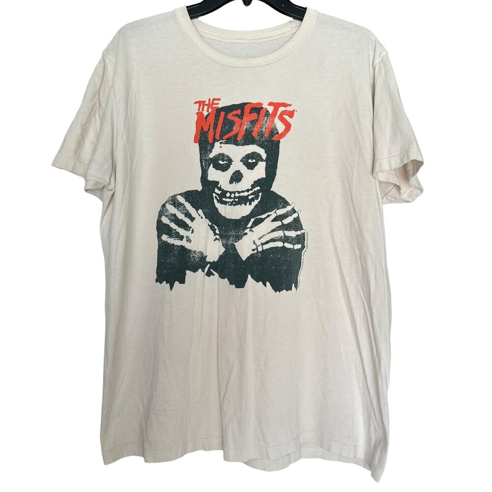 Vintage Misfits Crossed Arms Fiend Skull T Shirt Punk Horror Band Tee